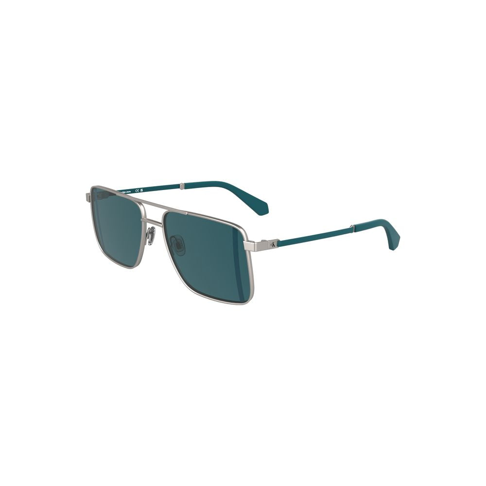 Gray Metal Men Sunglass Calvin Klein