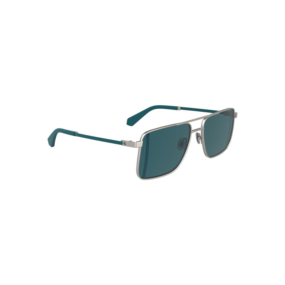 Gray Metal Men Sunglass Calvin Klein
