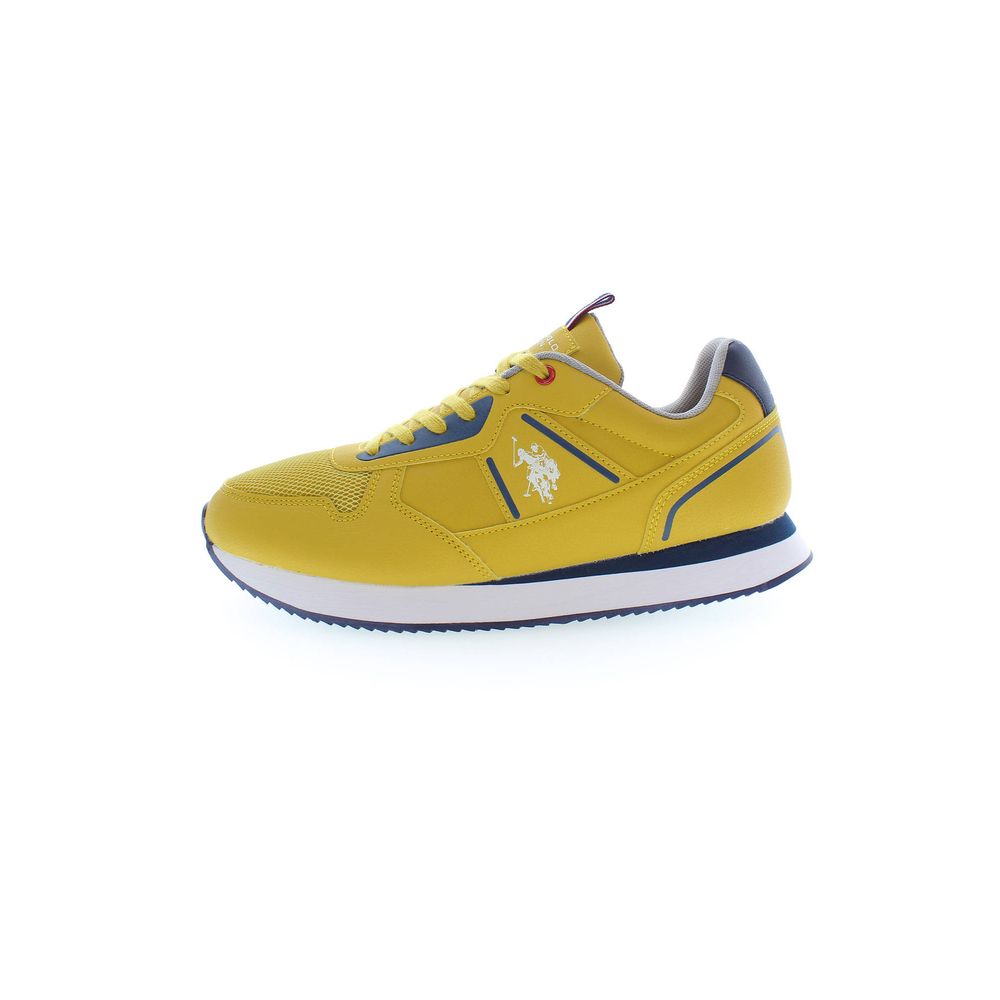 Yellow Polyester Men Sneaker U.S. POLO ASSN.