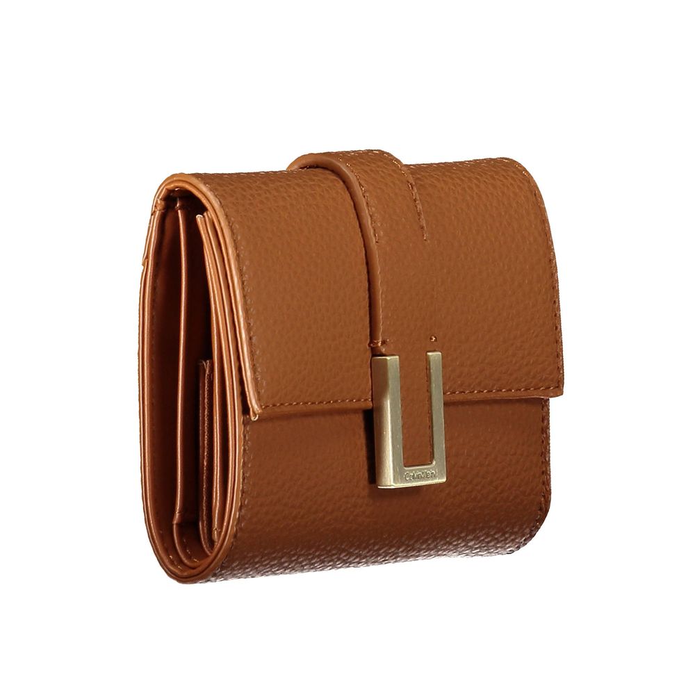 Brown Polyester Women Wallet Calvin Klein