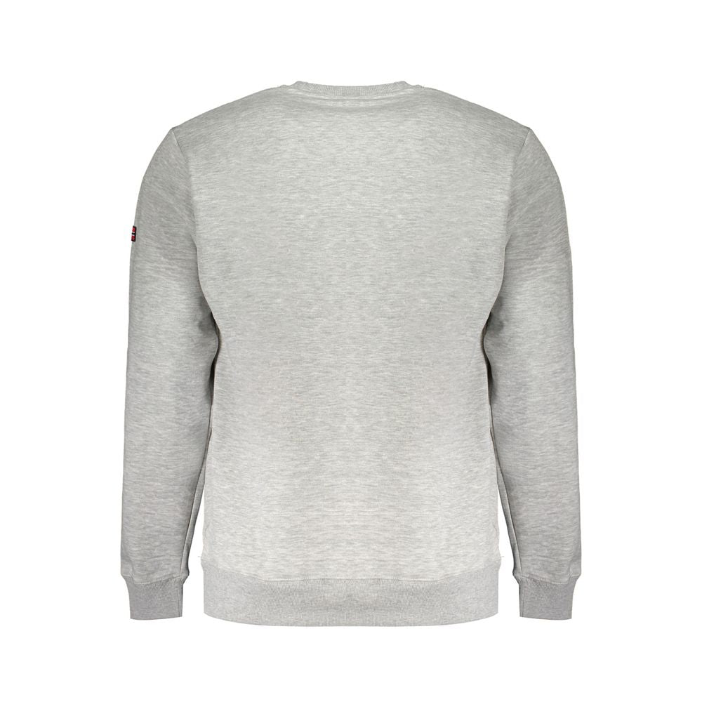 Gray Cotton Men's Sweater Norway 1963