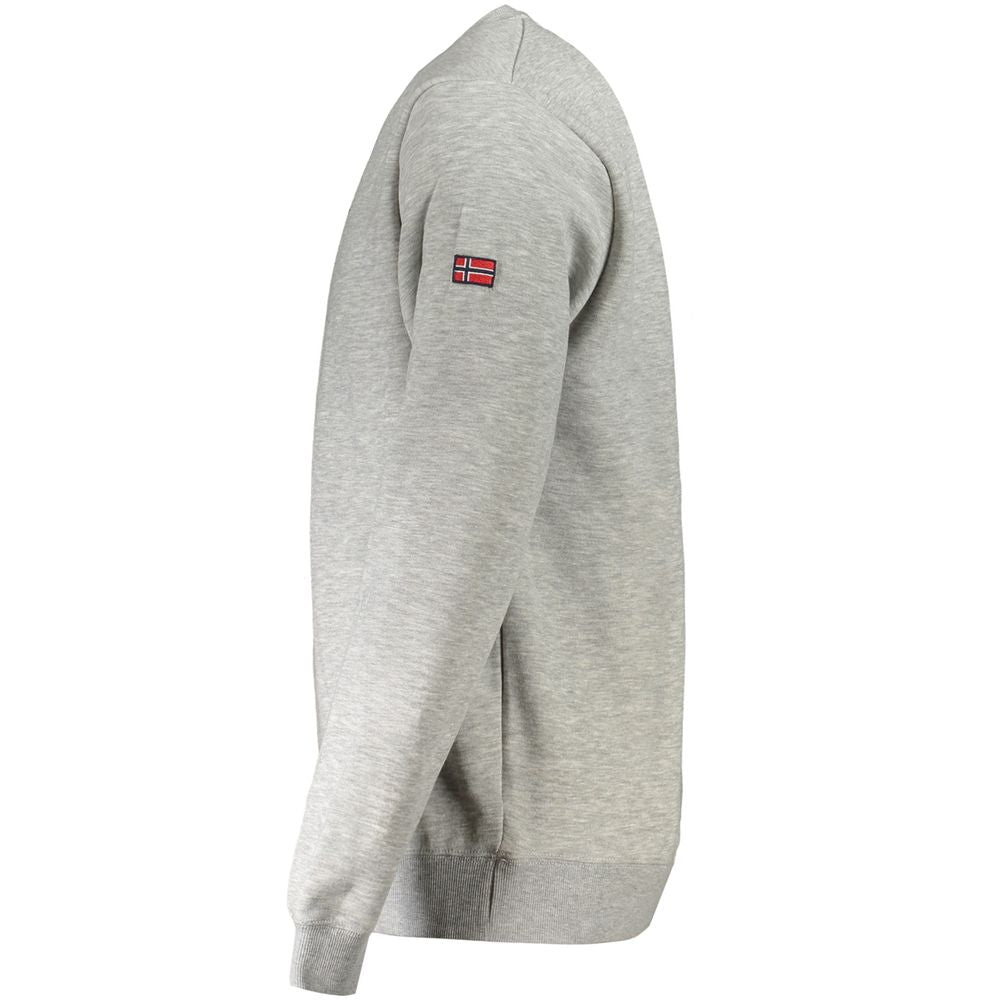 Gray Cotton Men's Sweater Norway 1963