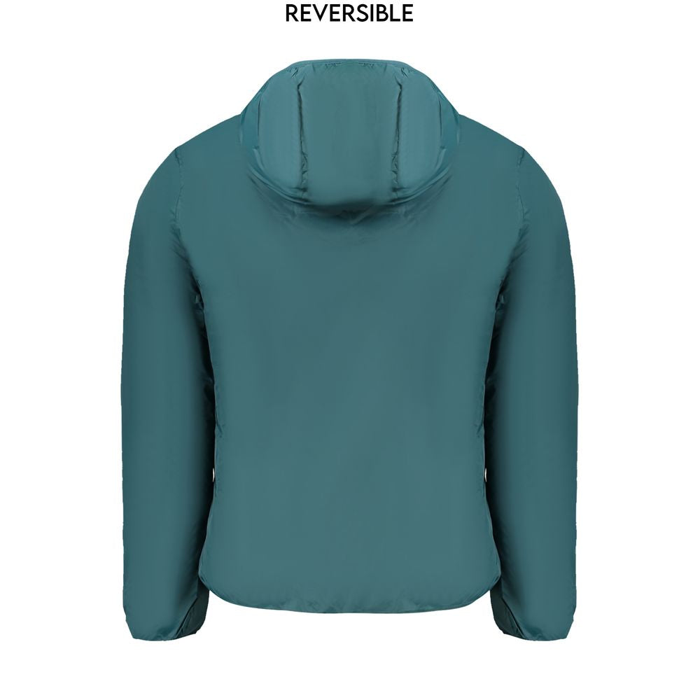 Green Polyamide Men Reversible Jacket Norway 1963