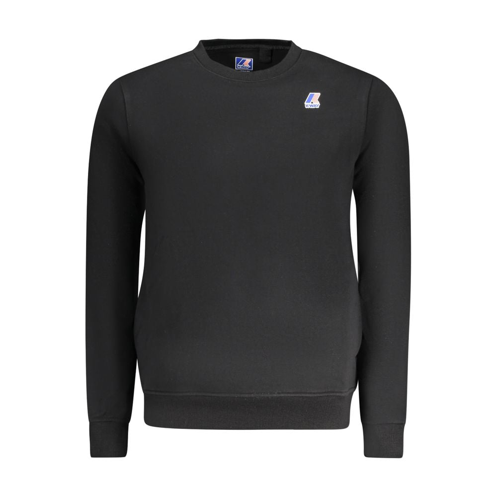 Black Cotton Men Sweater K-WAY