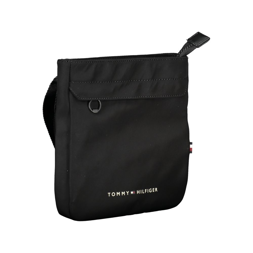 Black Polyester Men Shoulder Bag Tommy Hilfiger
