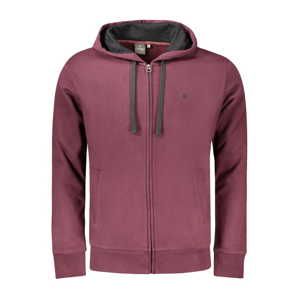 Red Cotton Men Sweater Coveri Moving