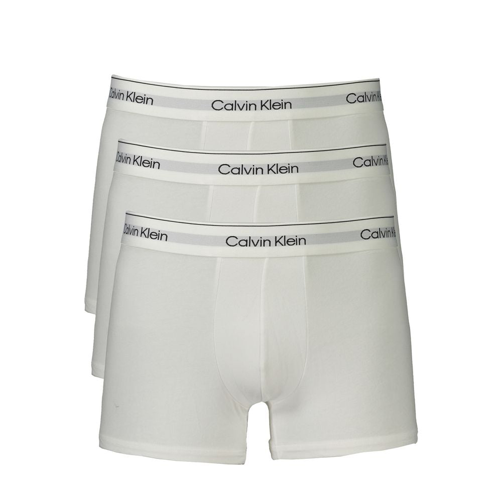 White Cotton Men Boxer Calvin Klein