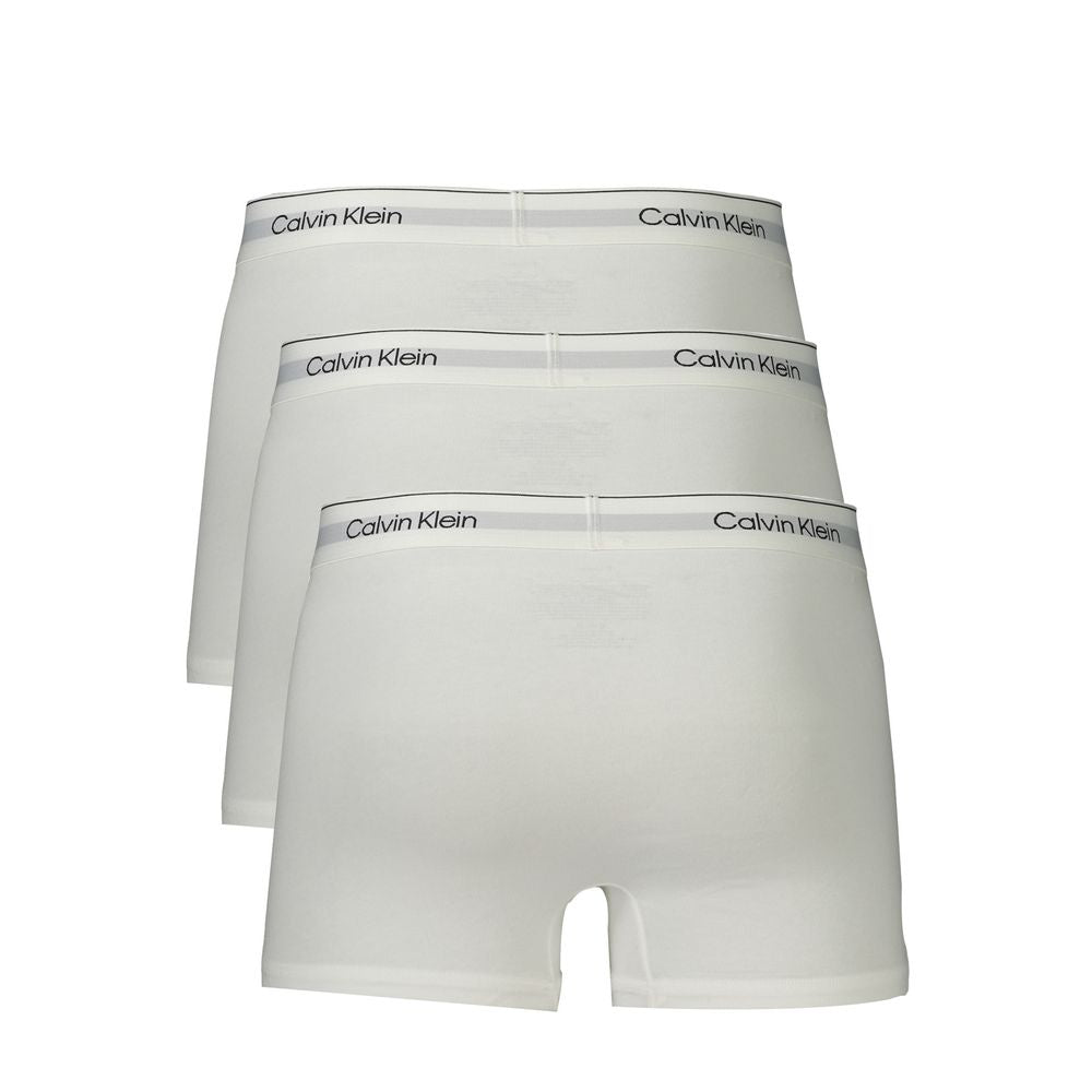 White Cotton Men Boxer Calvin Klein