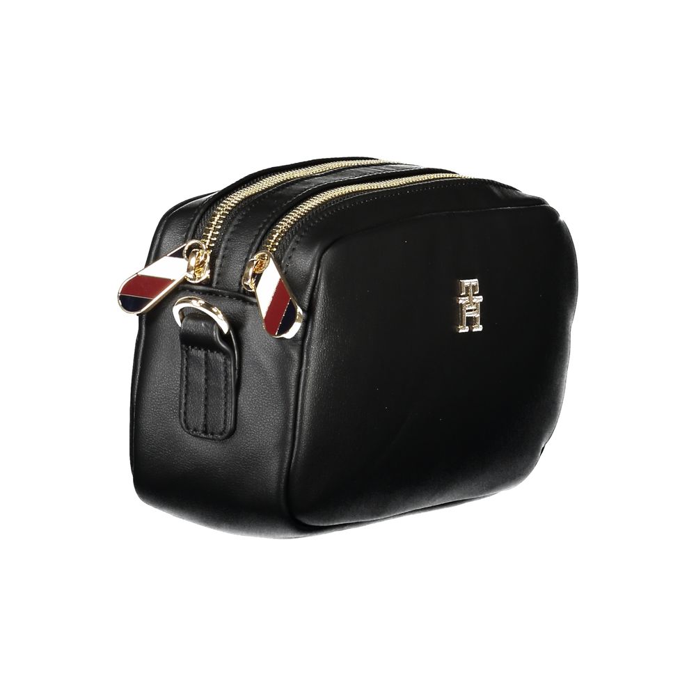 Black Polyester Women Handbag Tommy Hilfiger