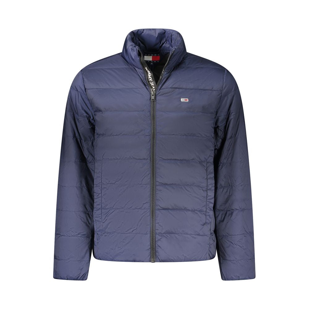 Blue Polyamide Men Jacket Tommy Hilfiger