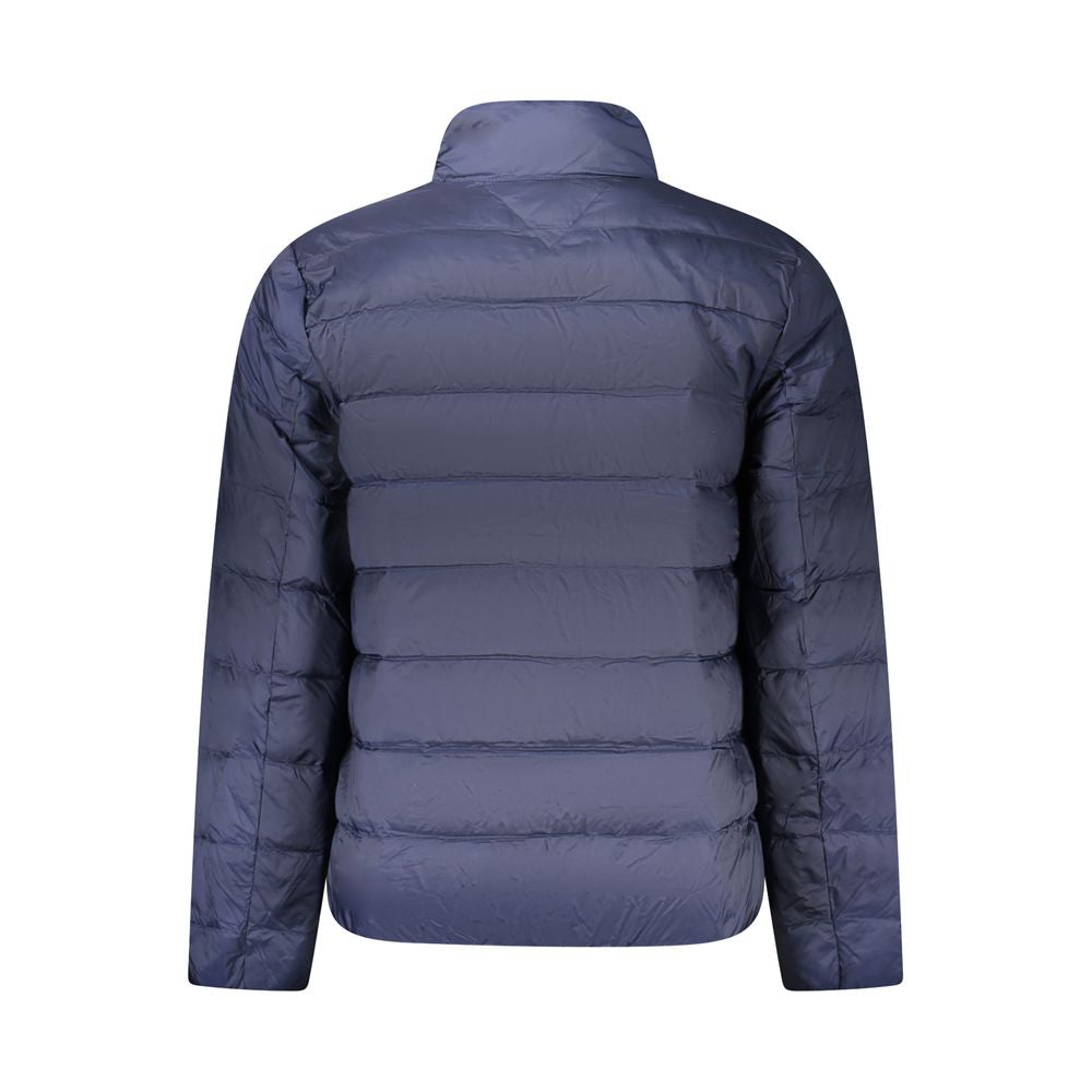 Blue Polyamide Men Jacket Tommy Hilfiger
