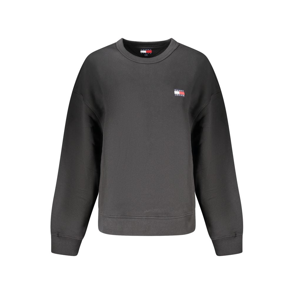 Black Cotton Women Sweater Tommy Hilfiger