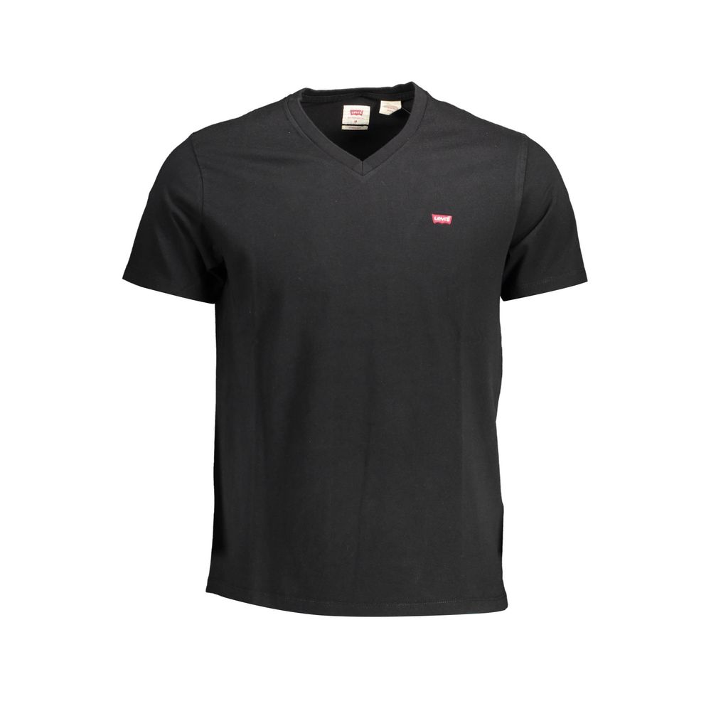 Black Cotton Men T-Shirt Levi's