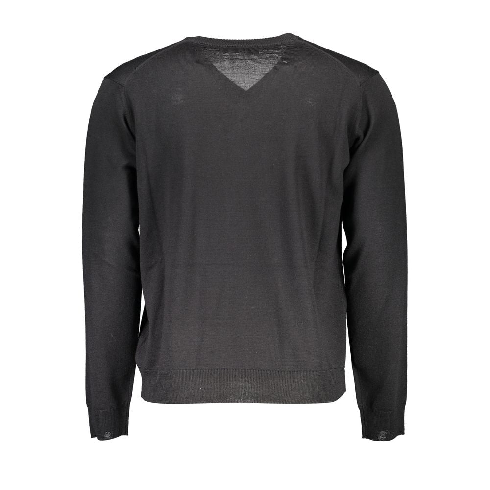 Black Wool Men Sweater Romeo Gigli