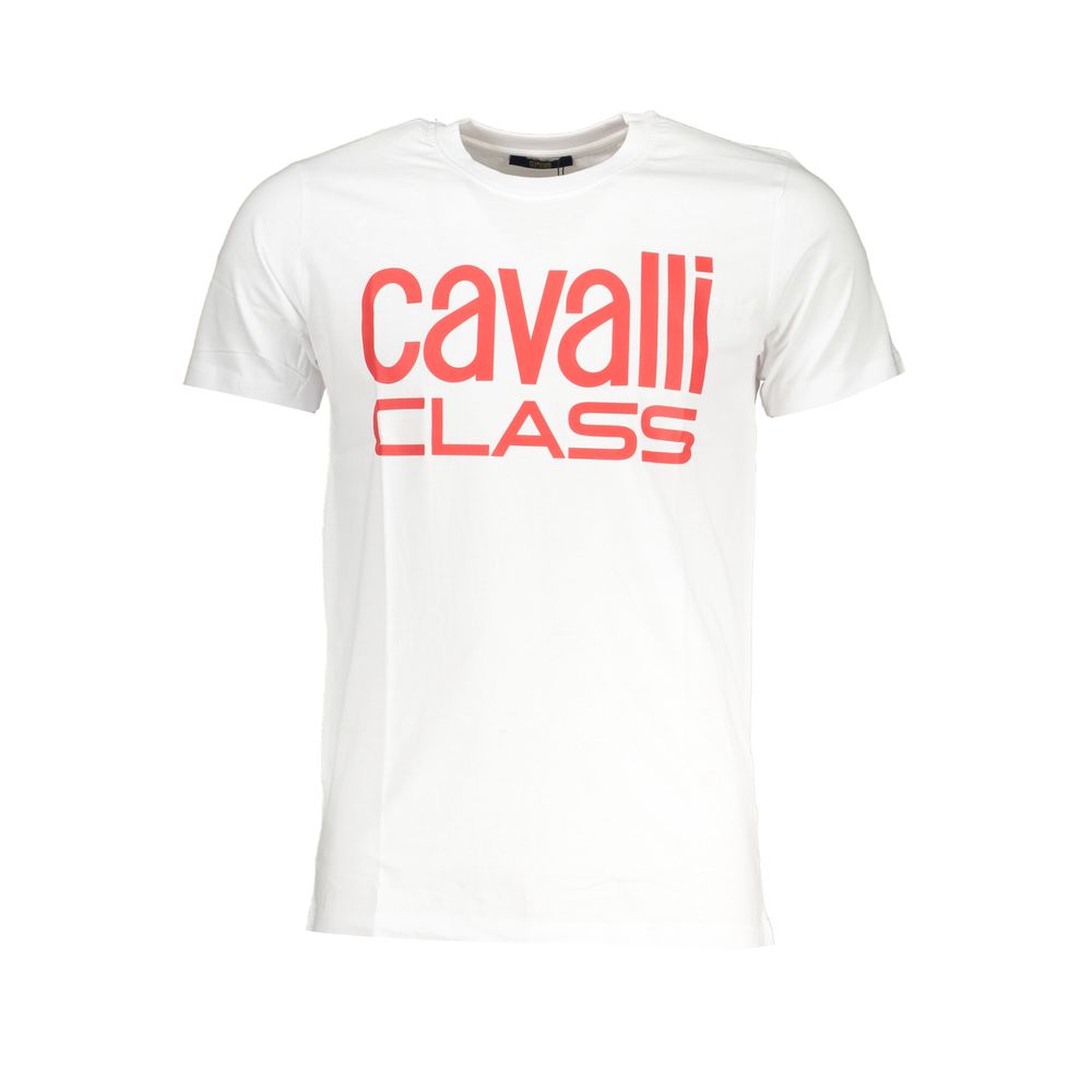 White Cotton T-Shirt Cavalli Class