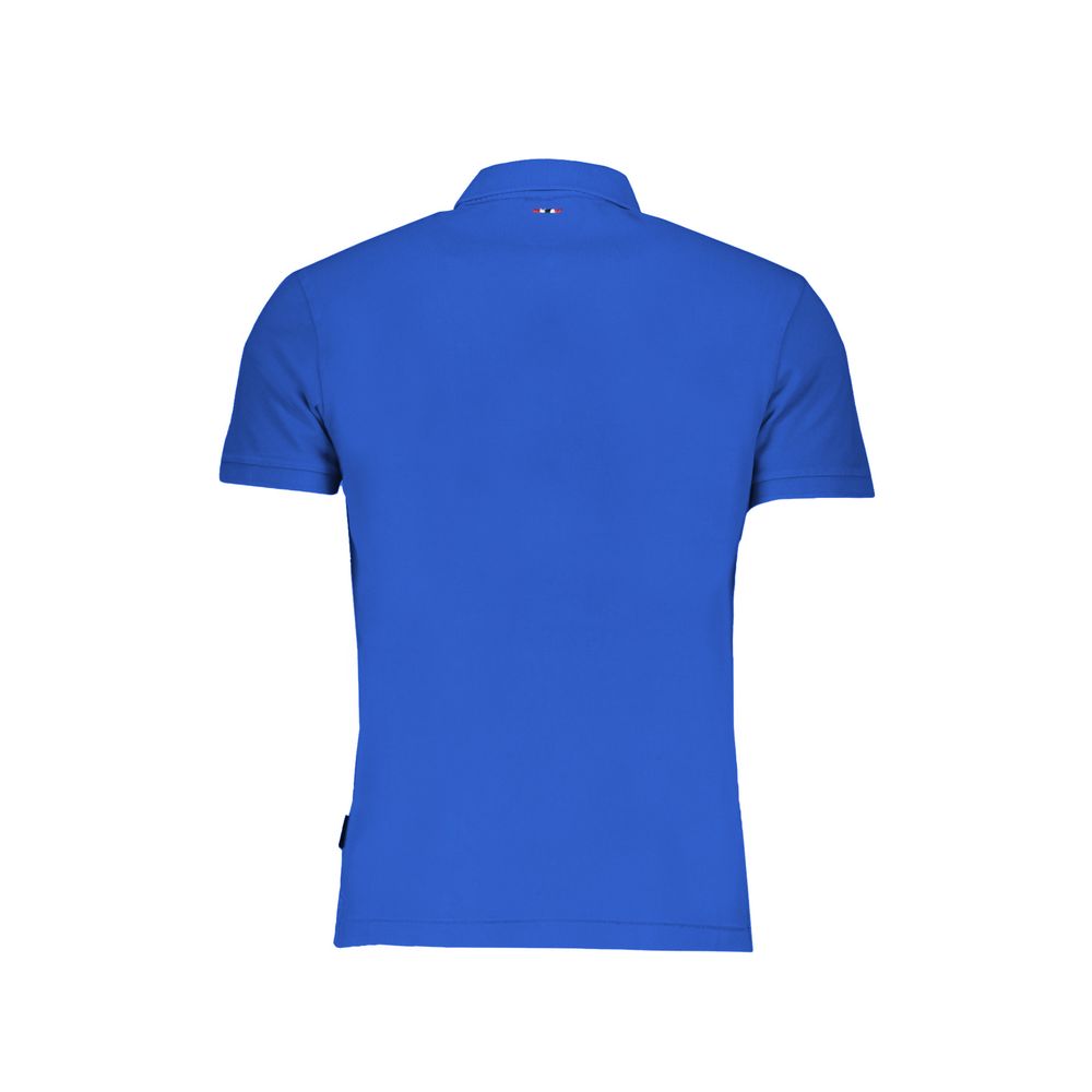 Blue Cotton Polo Shirt Napapijri