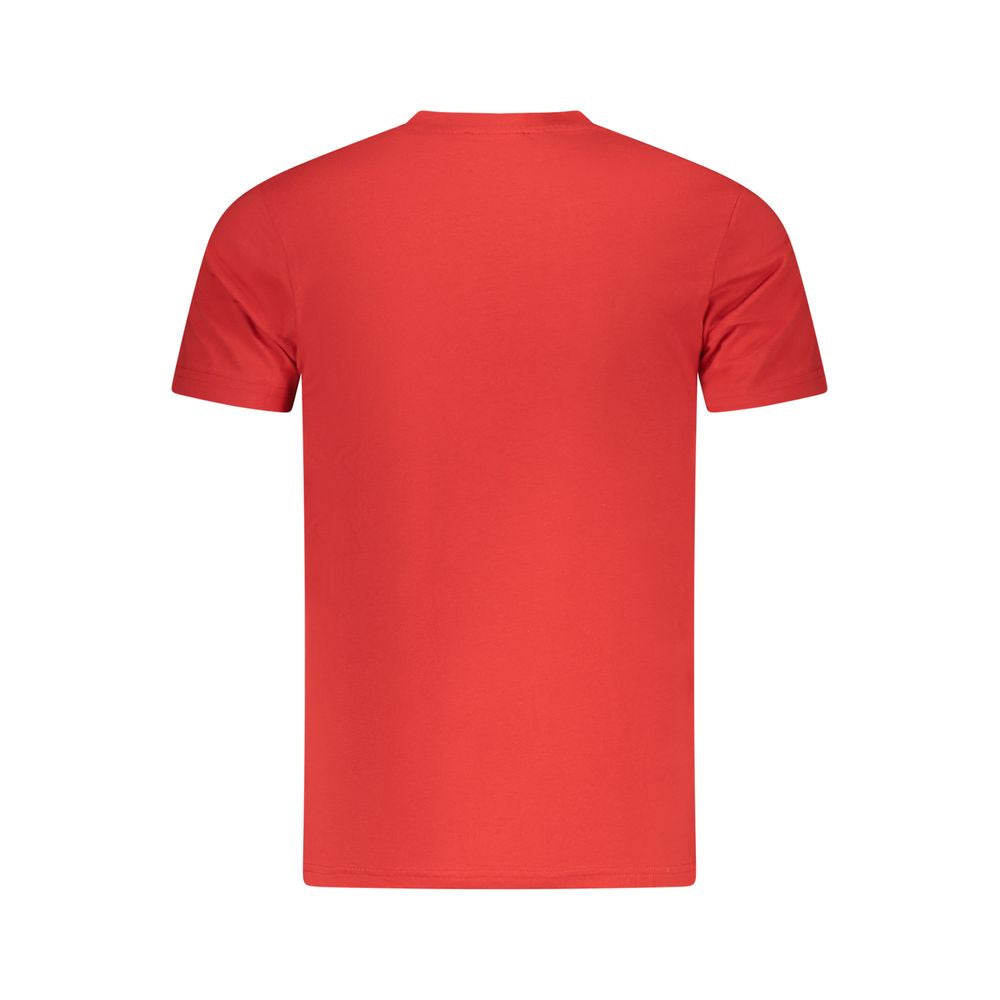 Red Cotton Men T-Shirt Cavalli Class