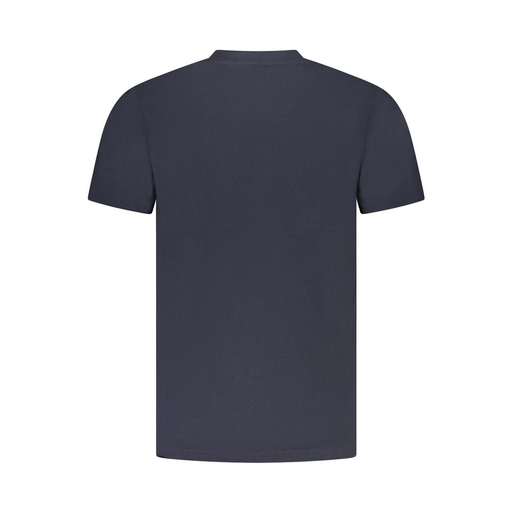 Blue Cotton Men T-Shirt Cavalli Class