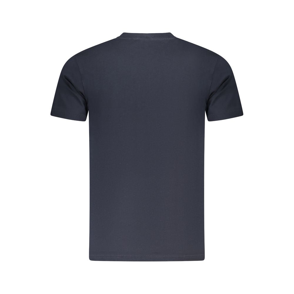 Blue Cotton Men T-Shirt Cavalli Class
