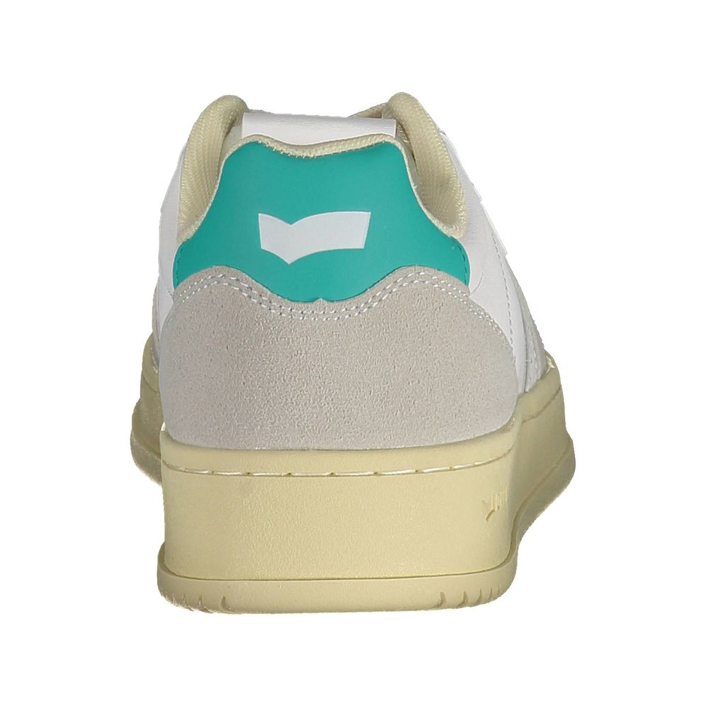 White Artificial Leather Women Sneaker Gas