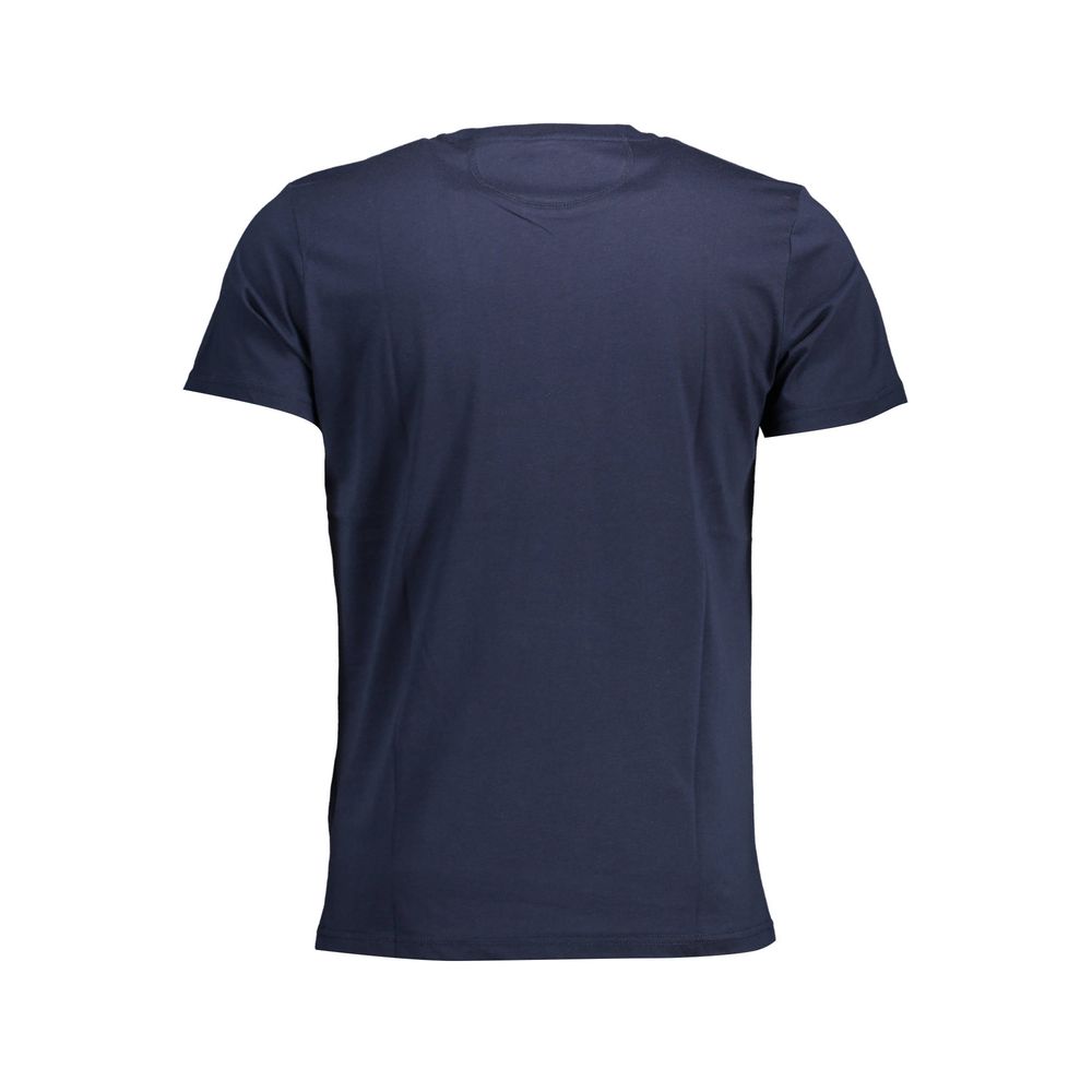 Chic Crew Neck Cotton Tee in Blue La Martina