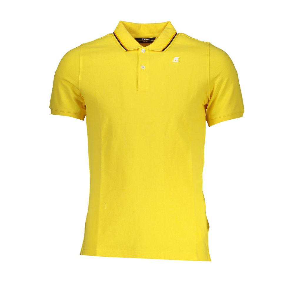 Sunny Yellow Contrast Detail Polo K-WAY