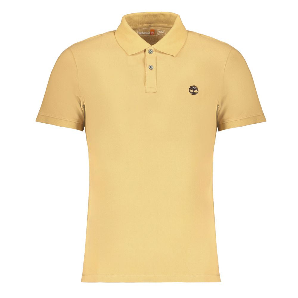 Beige Cotton Polo Shirt Timberland
