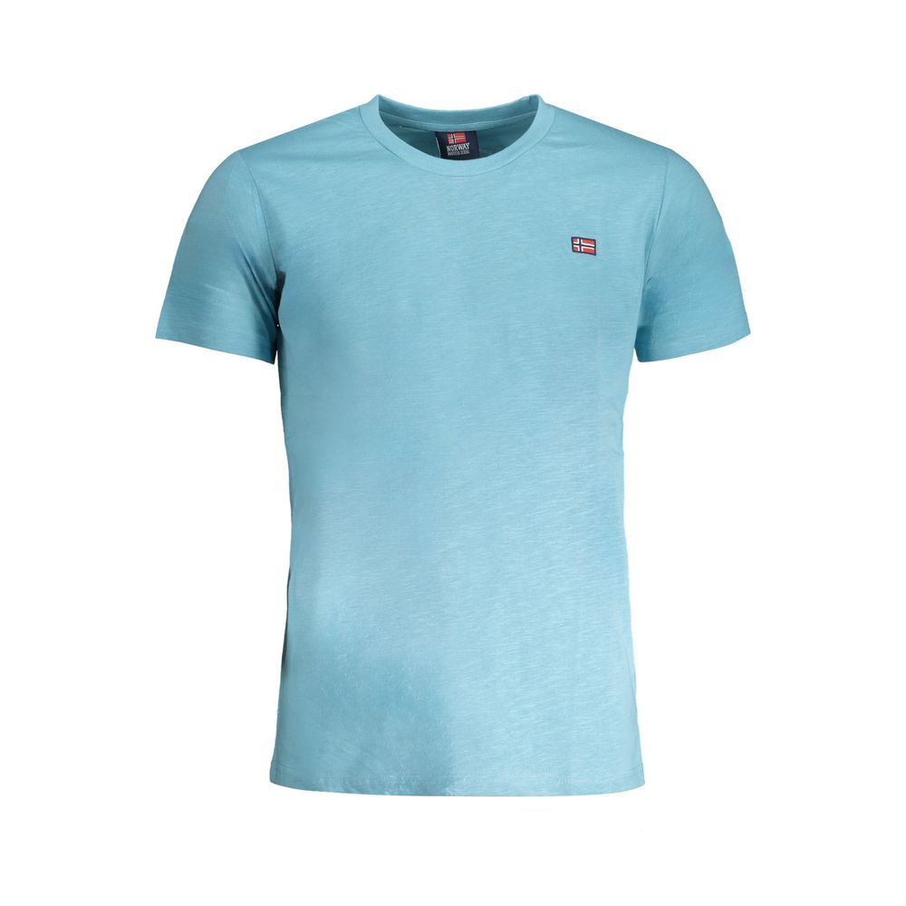 Light Blue Cotton Men T-Shirt Norway 1963