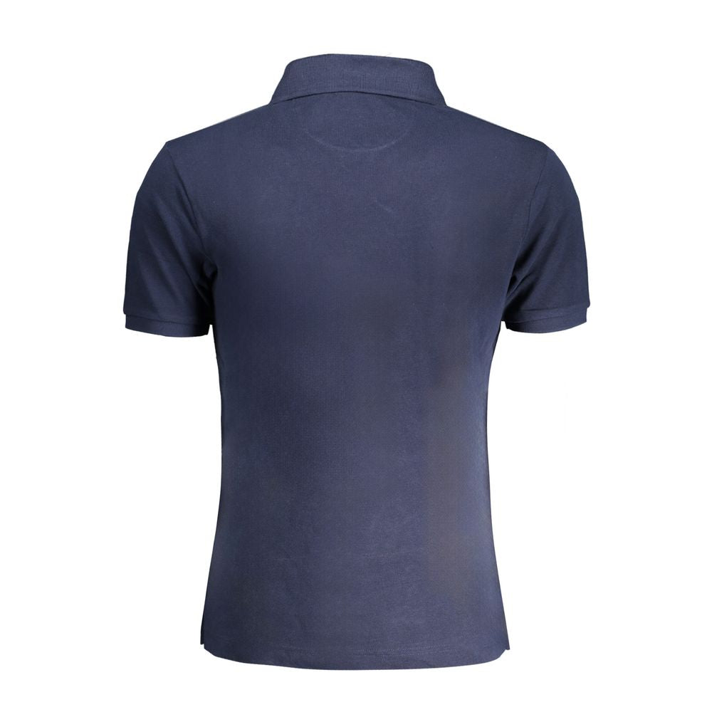 Blue Cotton Polo Shirt La Martina