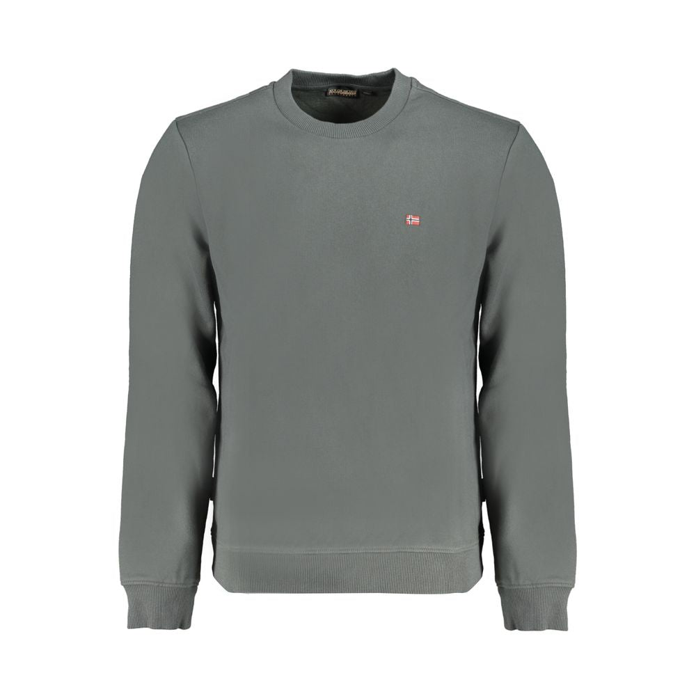 Green Cotton Men Sweater Napapijri