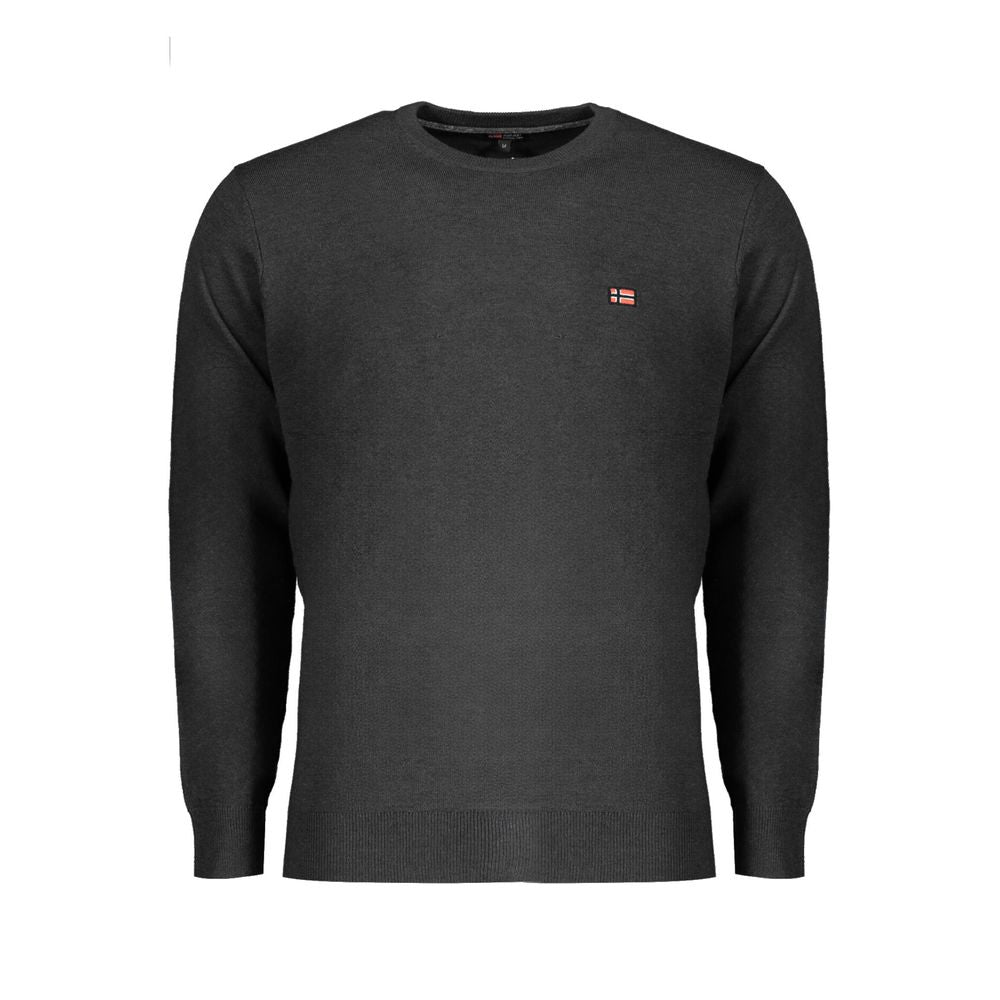 Black Wool Men Sweater Norway 1963