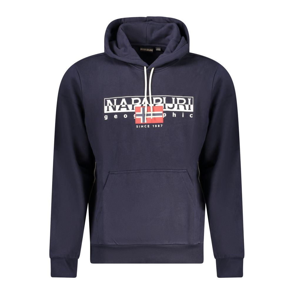 Blue Cotton Sweatshirt Napapijri