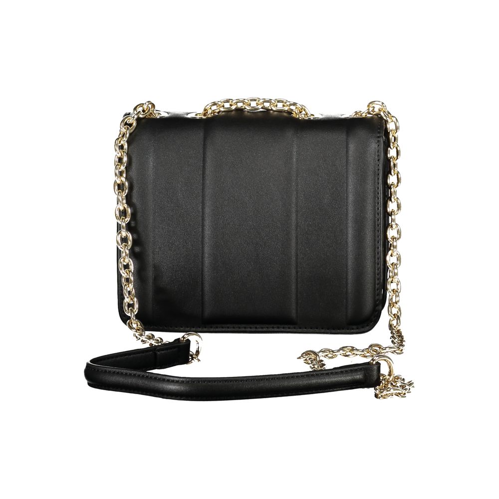 Black Polyethylene Women Handbag Mario Valentino