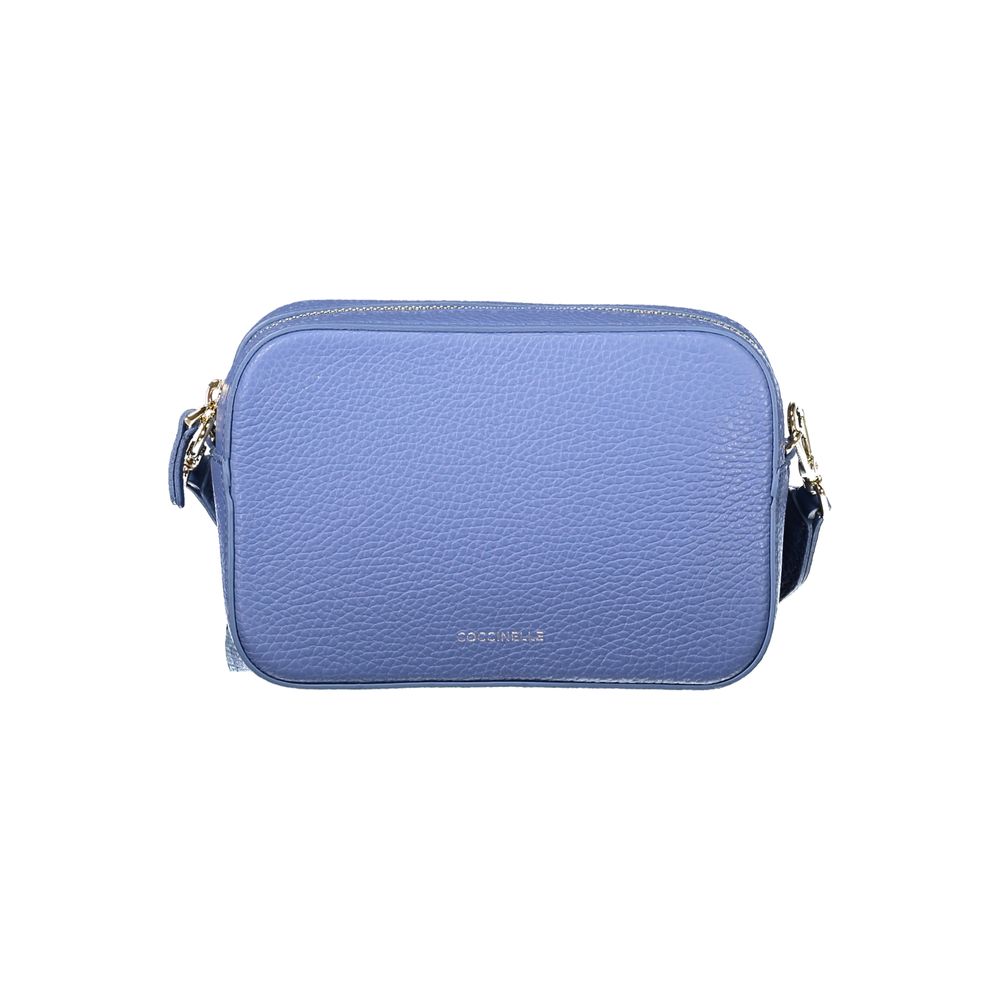 Light Blue Leather Women Handbag Coccinelle
