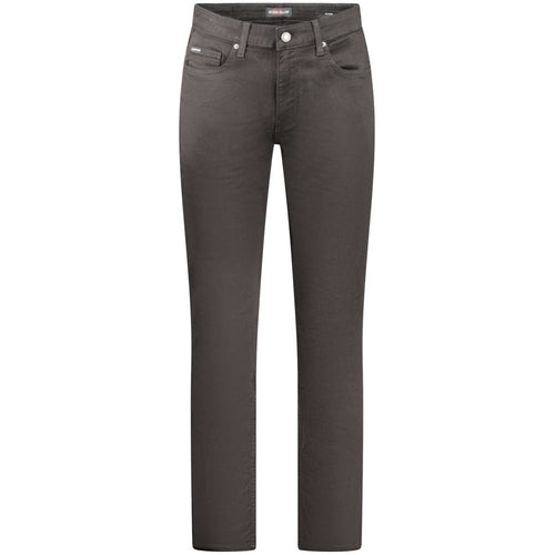 Black Cotton Men Slim Jean Guess Jeans