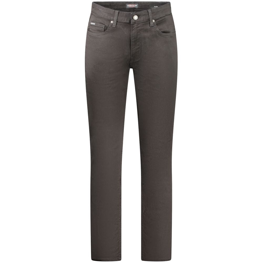 Black Cotton Men Slim Jean Guess Jeans