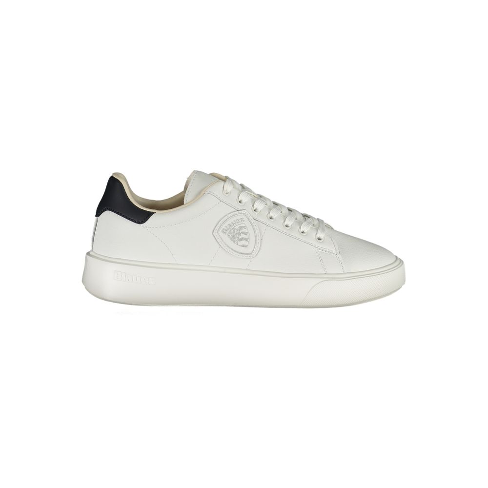 White Polyethylene Men Sneaker Blauer