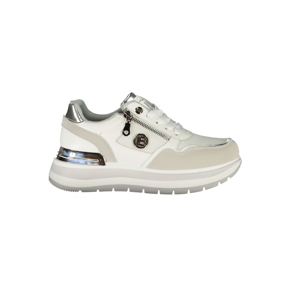 White Polyester Women Sneaker Laura Biagiotti