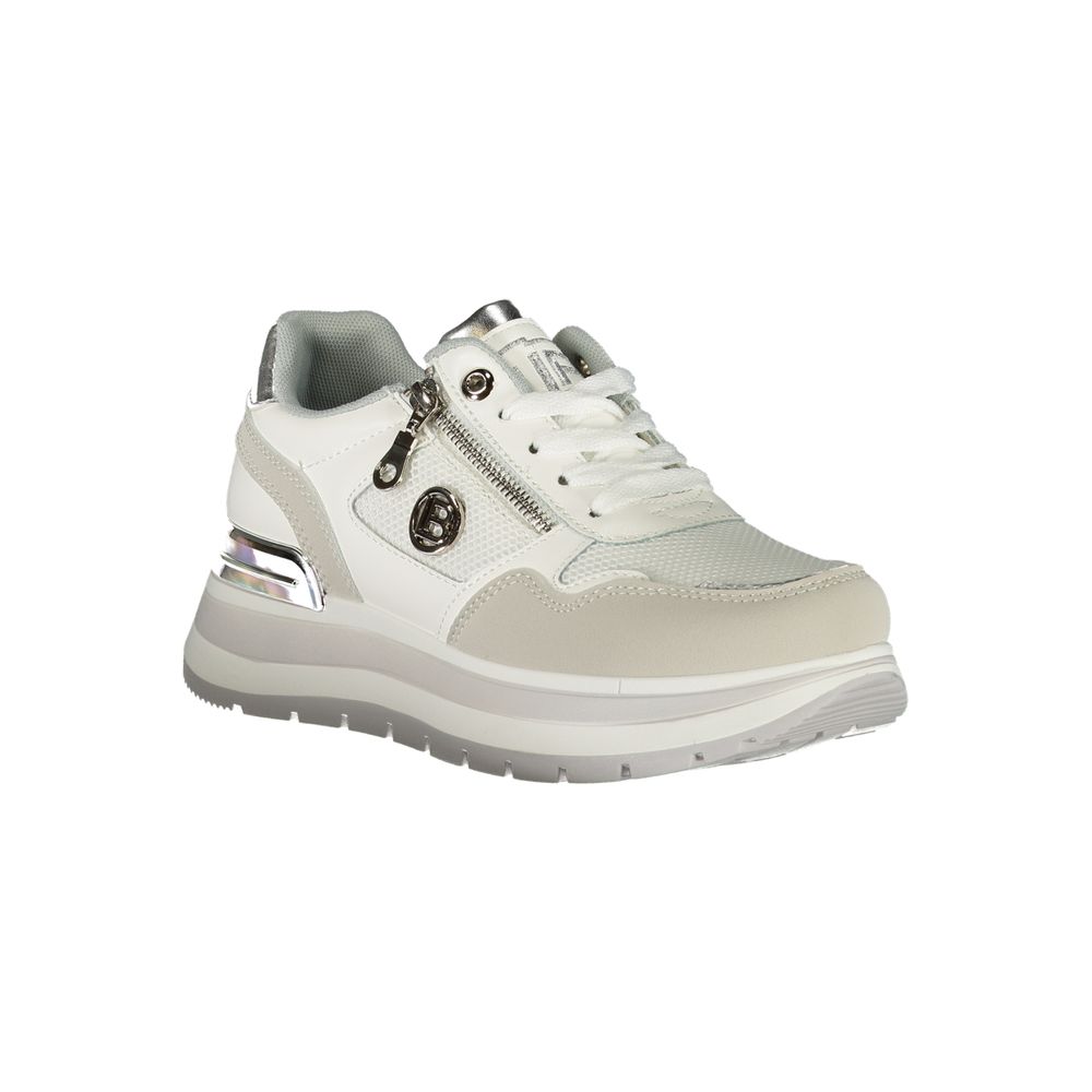 White Polyester Women Sneaker Laura Biagiotti