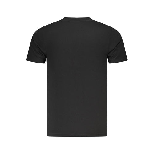 Black Cotton Men T-Shirt Cavalli Class