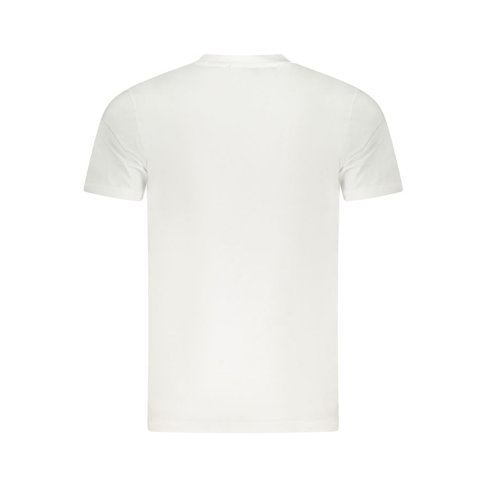 White Cotton Men T-Shirt Cavalli Class