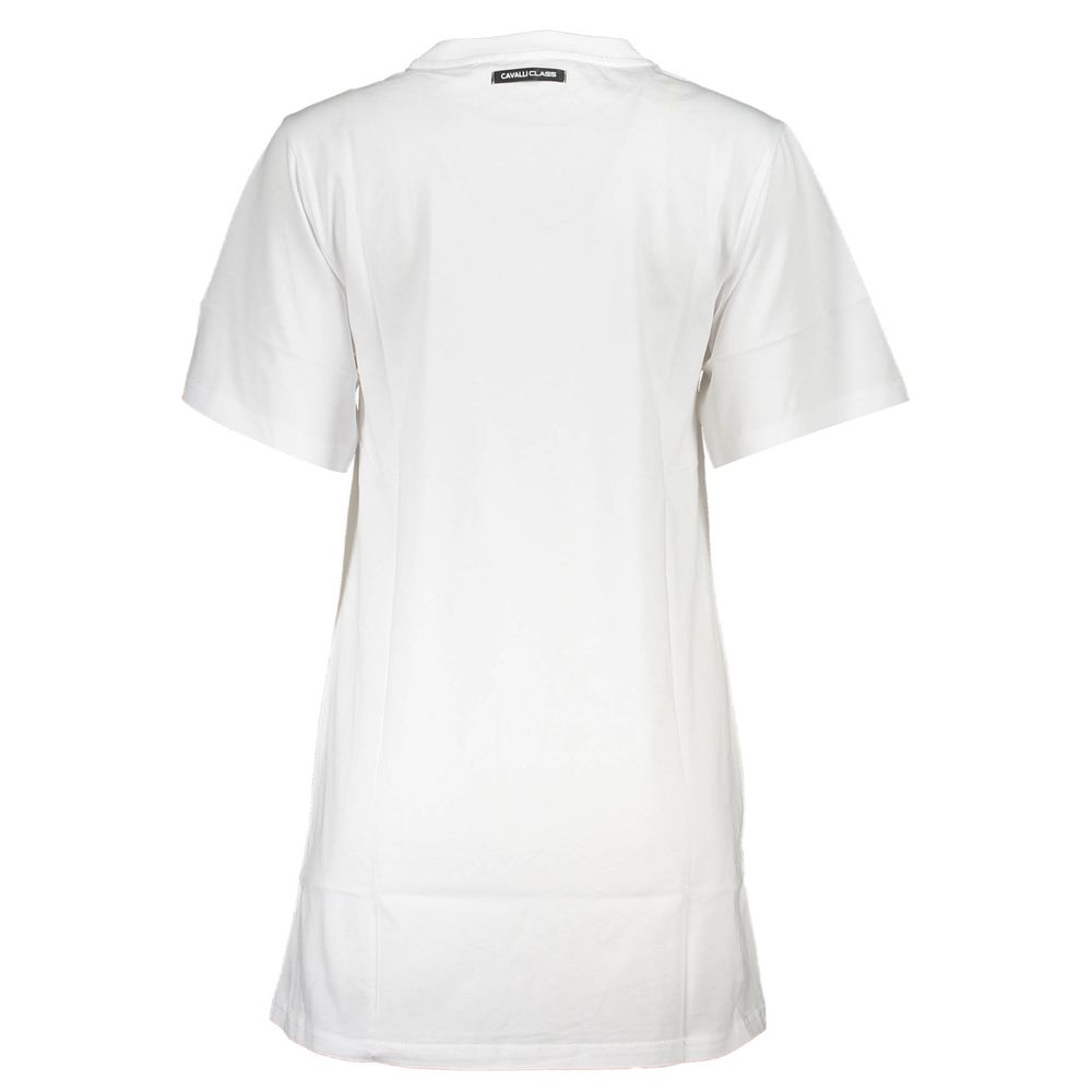 White Cotton Women Dress Cavalli Class