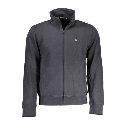 Black Cotton Men Sweater Napapijri