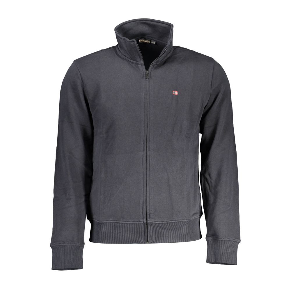 Black Cotton Men Sweater Napapijri