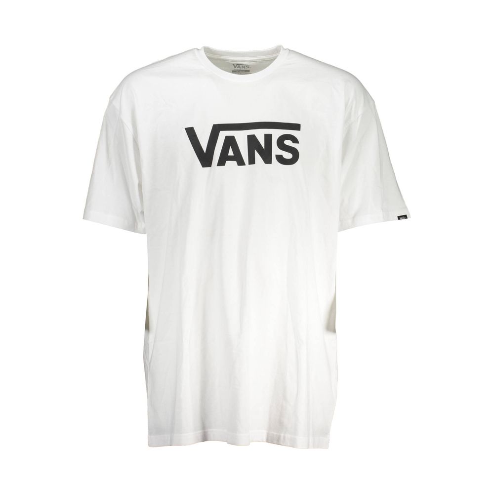 White Cotton Men T-Shirt Vans