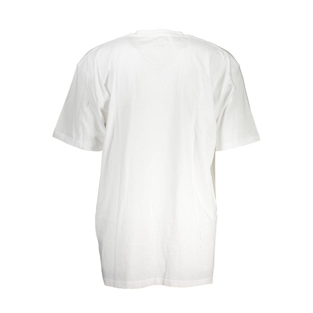 White Cotton Men T-Shirt Vans