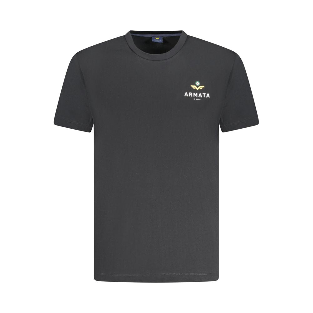 Black Cotton Men T-Shirt Armata Di Mare