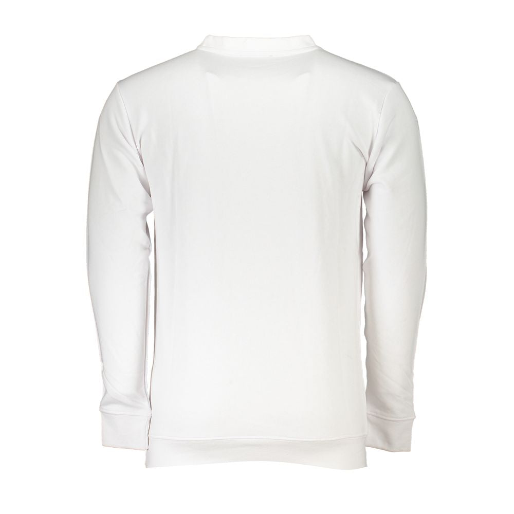 White Cotton Men Sweater Cavalli Class