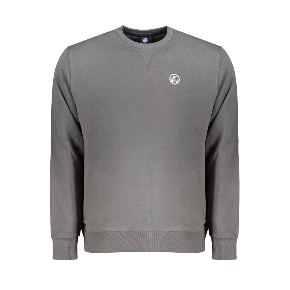 Gray Cotton Men Sweater North Sails