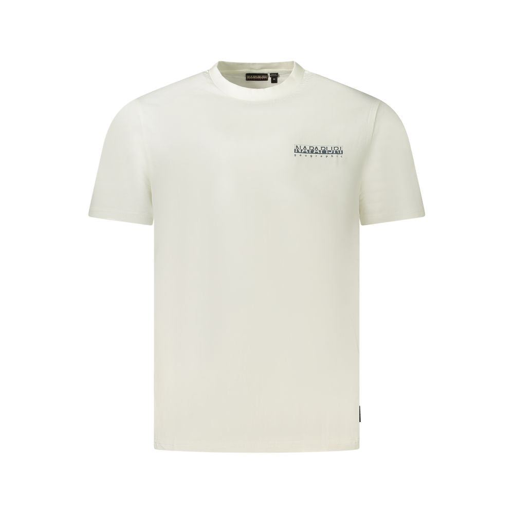 White Cotton Men T-Shirt Napapijri